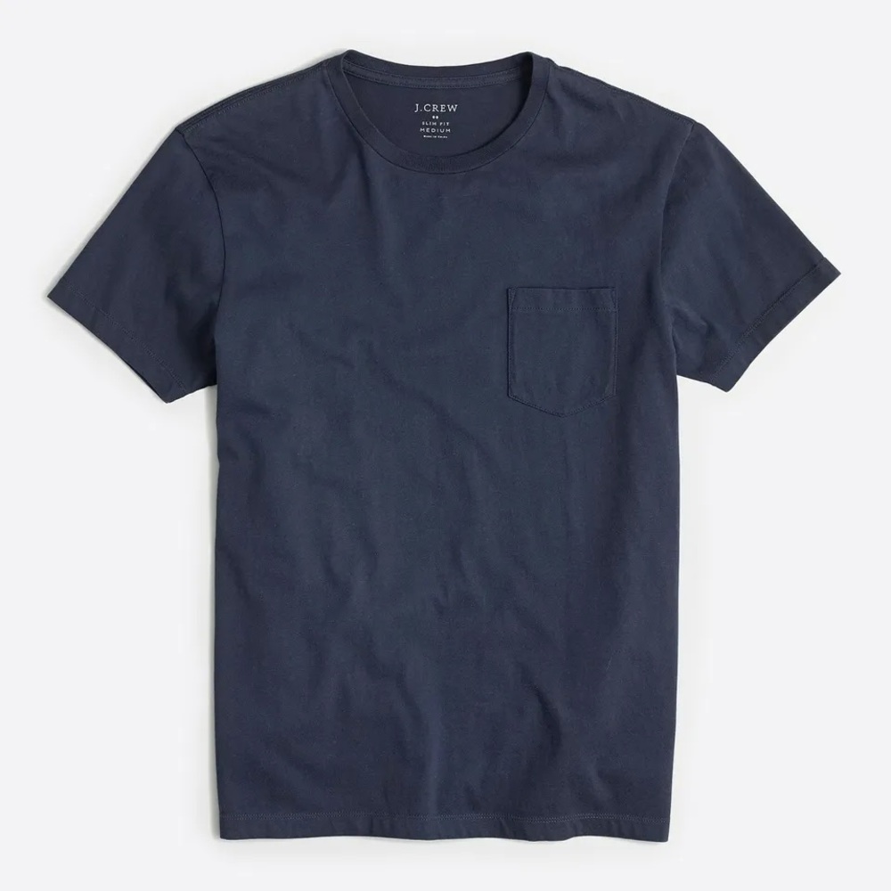 NWOT Men’s J Crew Slim Washed Jersey Pocket Tee